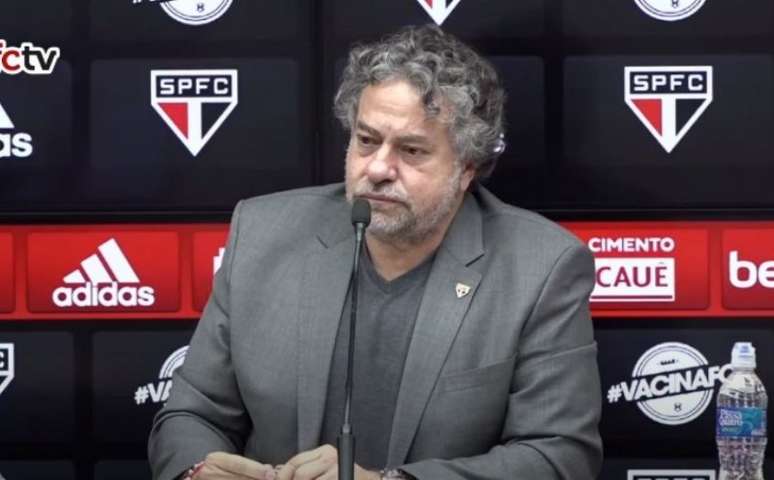 O presidente do São Paulo, Julio Casares (Foto: Reprodução/ YouTube São Paulo FC)