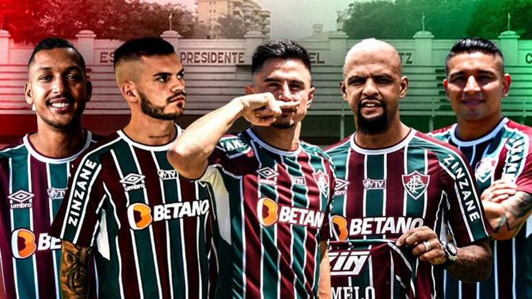 Fluminense contratou oito reforços para a temporada 2022 (Arte LANCE!)