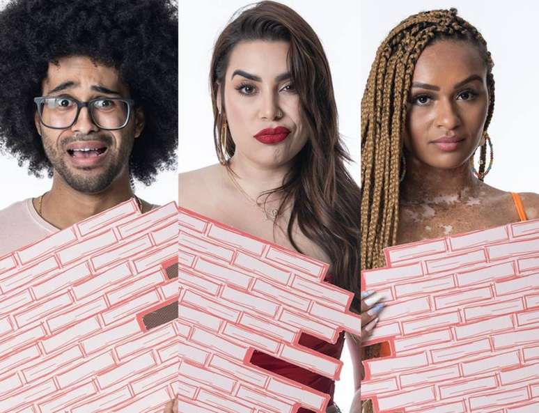 Luciano, Naiara Azevedo e Natália estão no primeiro paredão do Big Brother Brasil 22