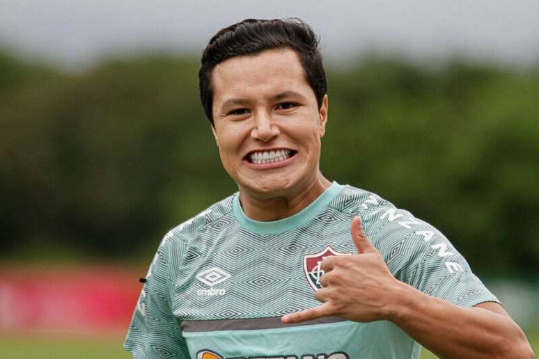 Marlon, durante treino do Fluminense no CT Carlos Castilho (Foto: Lucas Merçon/Fluminense FC)