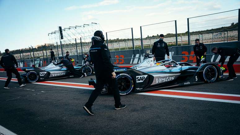 A Mercedes entra em 2022 como campeã vigente da Fórmula E 