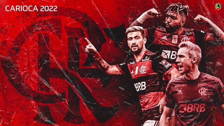 Flamengo pode conquistar o Carioca pela quarta vez consecutiva (Foto: Arte LANCE!)