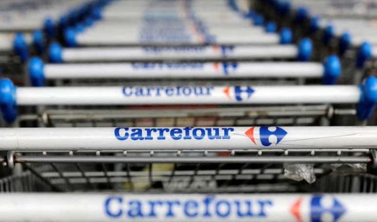 Logo do Carrefour em unidade do supermercado em São Paulo (SP) 
18/07/2017
REUTERS/Paulo Whitaker