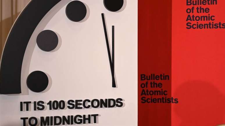 O Relógio do Juízo Final marca 100 segundos para a meia-noite