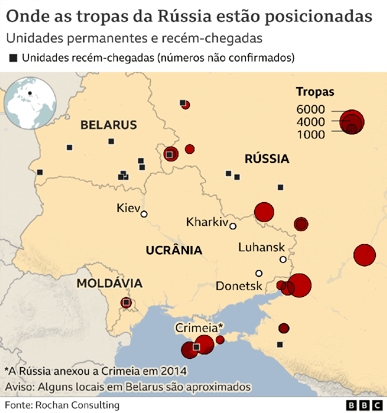 EUA retiram pessoal e enviam 91 toneladas de armas à Ucrânia