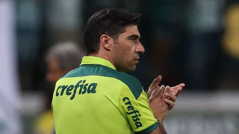 Abel Ferreira durante a vitória sobre a Ponte Preta, nesta quarta, no Allianz Parque (Foto: Cesar Greco/Palmeiras)