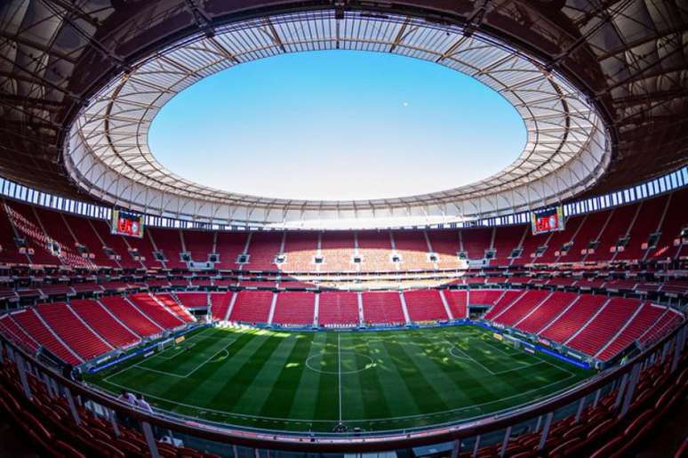 Estádio Mané Garrincha, em Brasília (Foto: Paula Reis/CRF)