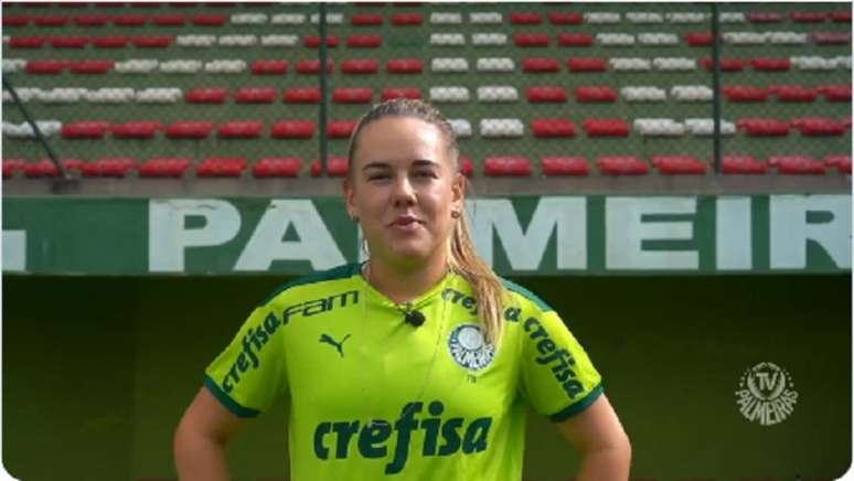 Andressinha comemora classificação do Palmeiras e projeta final do