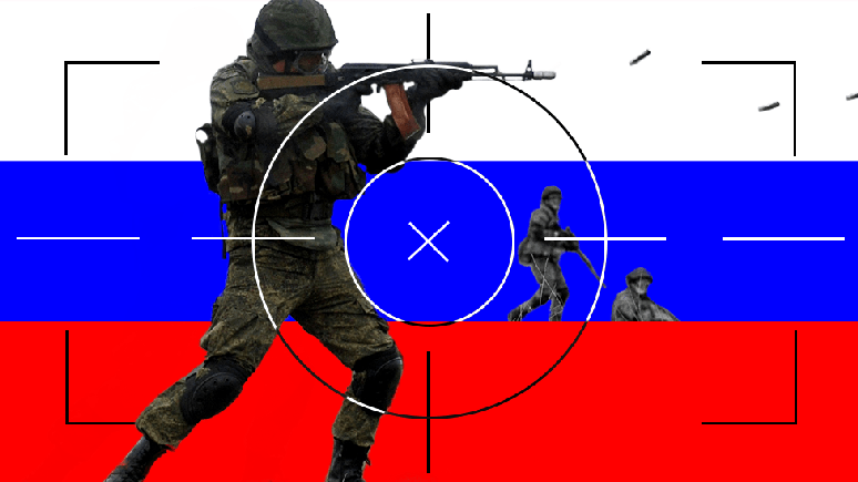 ilustração com soldados russos