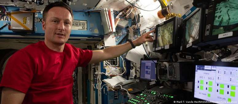 O astronauta Matthias Mauerer está na Estação Espacial Internacional desde novembro de 2021