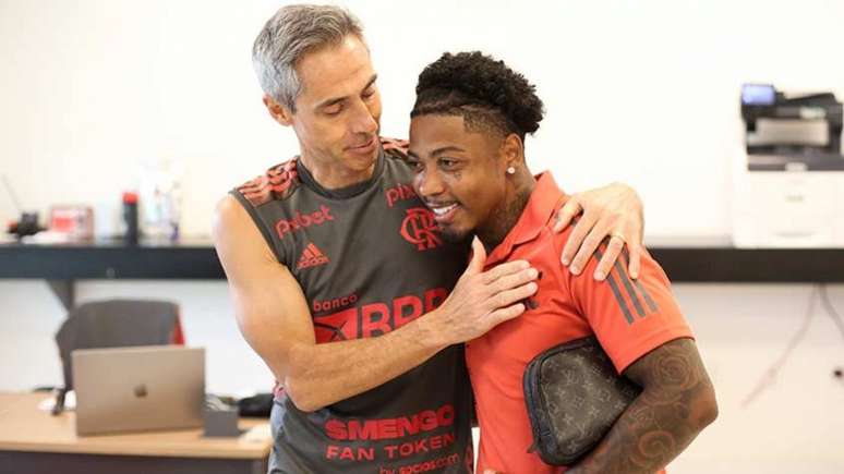 Marinho já está treinando no Flamengo sob o comando de Paulo Sousa (Foto: Gilvan de Souza/Flamengo)