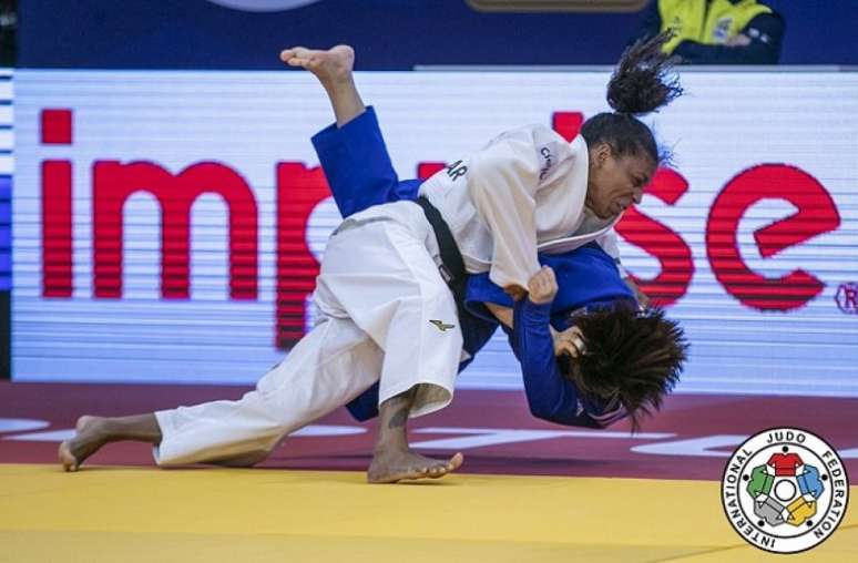 Rafaela Silva conquistou medalha de ouro no Grand Prix de Portugal (Divulgação/IFJ)