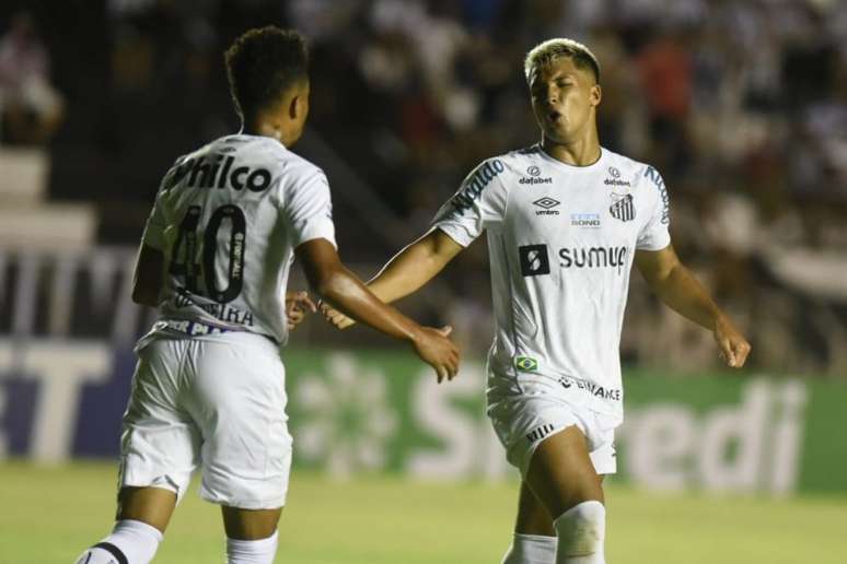 Marcos Leonardo é titular do ataque alvinegro (FOTO: Ivan Storti/Santos FC)