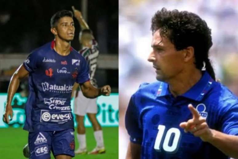 Baggio, do Bangu, tem nome em homenagem a Baggio, da Itália (Foto: Reprodução/Bangu)