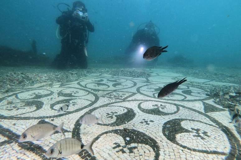 Os mosaicos de Baia estão ameaçados pela vida marinha que pode danificar o material