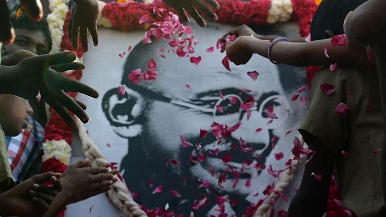 Muitos indianos se referem a Gandhi como 'Pai da Nação'