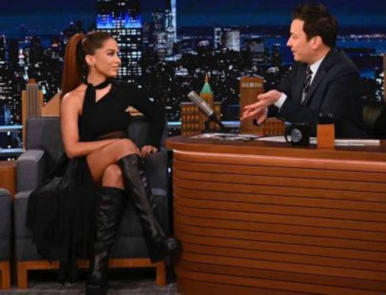 Anitta participou do programa ‘The Tonight Show’, comandado por Jimmy Fallon, nesta terça-feira, 1  