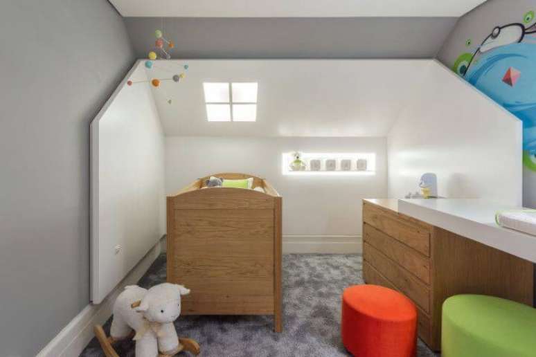 18. Claraboia em quarto de beb&ecirc;. Fonte: Quartos ETC