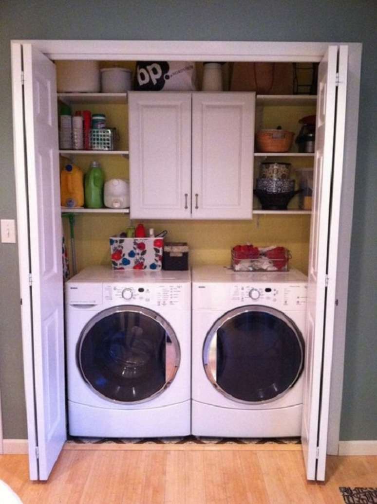 34. M&oacute;veis inteligentes para lavanderia &ndash; Foto Pinterest