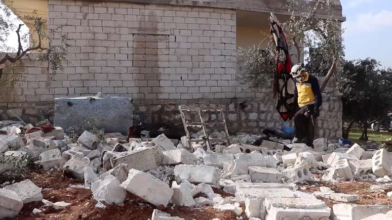 Local onde morreu o l&iacute;der do Estado Isl&acirc;mico na S&iacute;ria