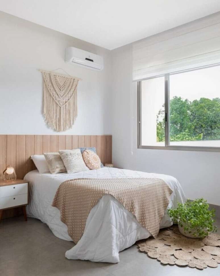 5. Quarto com macram&ecirc; na parede &ndash; Foto Julia Totoli