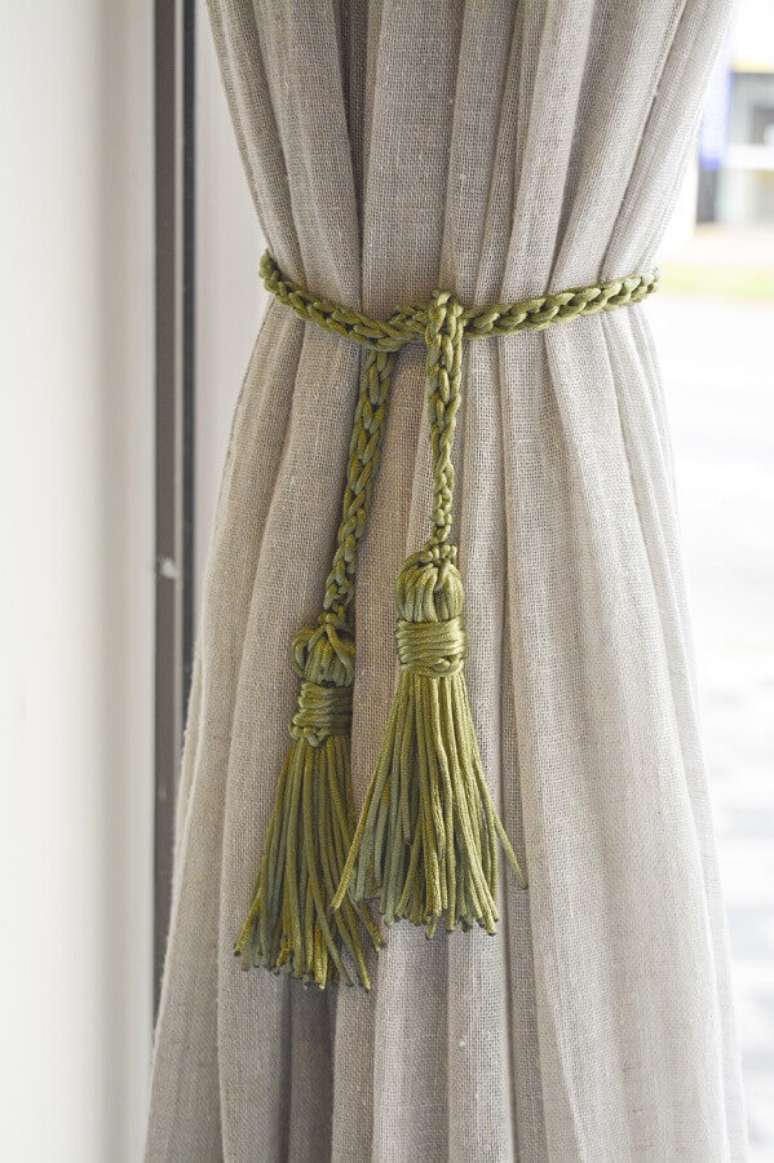 10. Decora&ccedil;&atilde;o com cord&atilde;o para cortina artesanal &ndash; Foto: Circulo