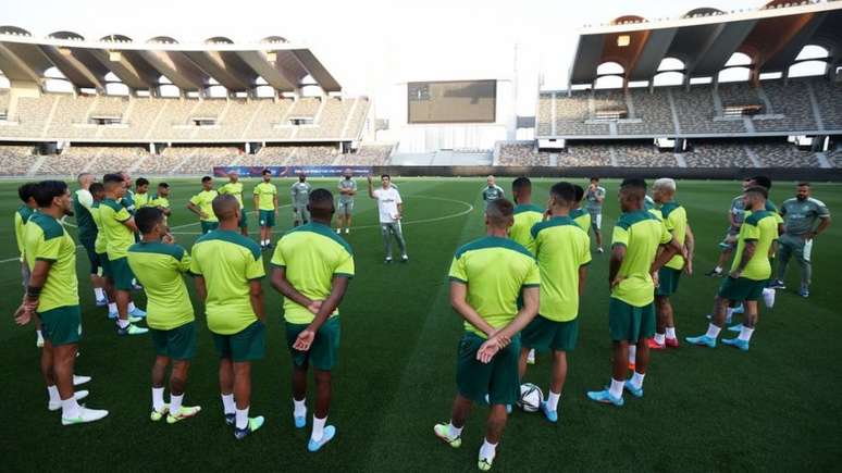 Educação de técnico do Verdão foi exaltada por jornalistas estrangeiros (Foto: Fabio Menotti/Palmeiras)