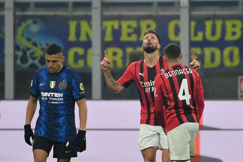 Milan chegou aos 52 pontos e está a apenas um da Inter de Milão na tabela (Foto: ISABELLA BONOTTO / AFP)