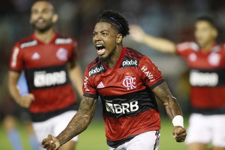 Marinho estreou com gol pelo Flamengo e agora disputará o primeiro clássico (Foto: Gilvan de Souza/Flamengo)