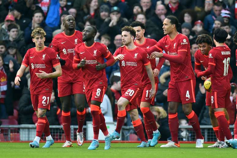 Liverpool saiu na frente com gol de Diogo Jota 