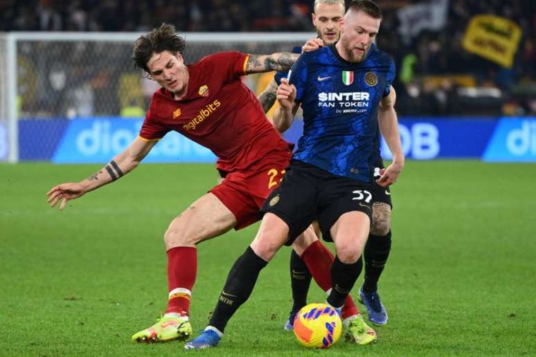 Em dezembro, Inter de Milão venceu a Roma por 3 a 0 no Campeonato Italiano (Foto: VINCENZO PINTO / AFP)