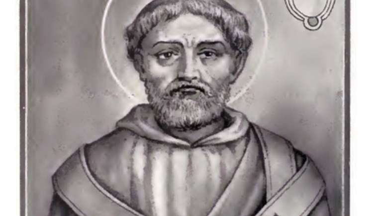 Papa Vitor, que era nascido na Tun&iacute;sia, em ilustra&ccedil;&atilde;o de dom&iacute;nio p&uacute;blico, de autoria desconhecida, publicada pela primeira vez em 1842