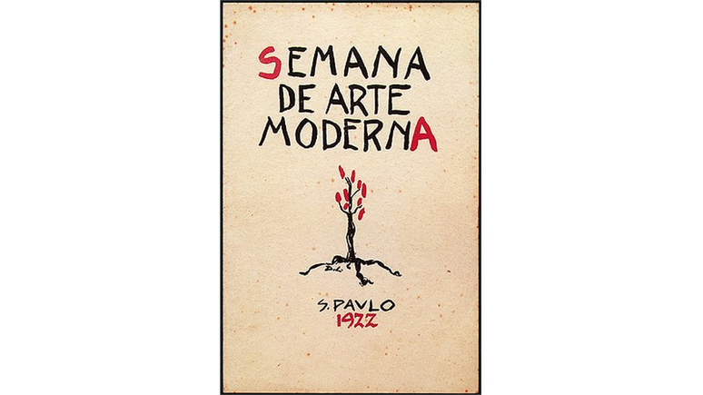 Capa do programa da Semana de Arte Moderna de 22, de autoria de Di Cavalcanti