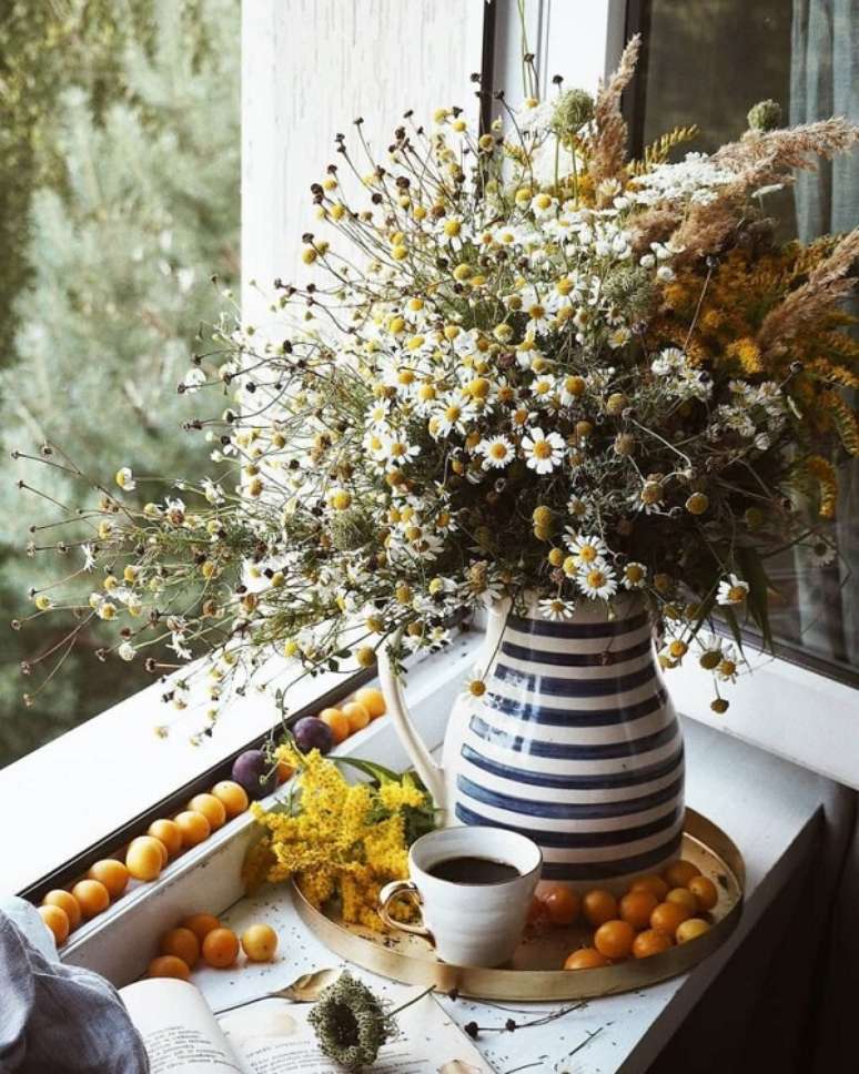 32. Flores do campo para decora&ccedil;&atilde;o de casa &ndash; Foto Marta
