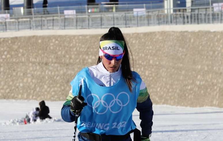 Duda Ribeira fez sua estreia nas Olimpíadas de Inverno (Foto: Alexandre Castello Branco/COB)