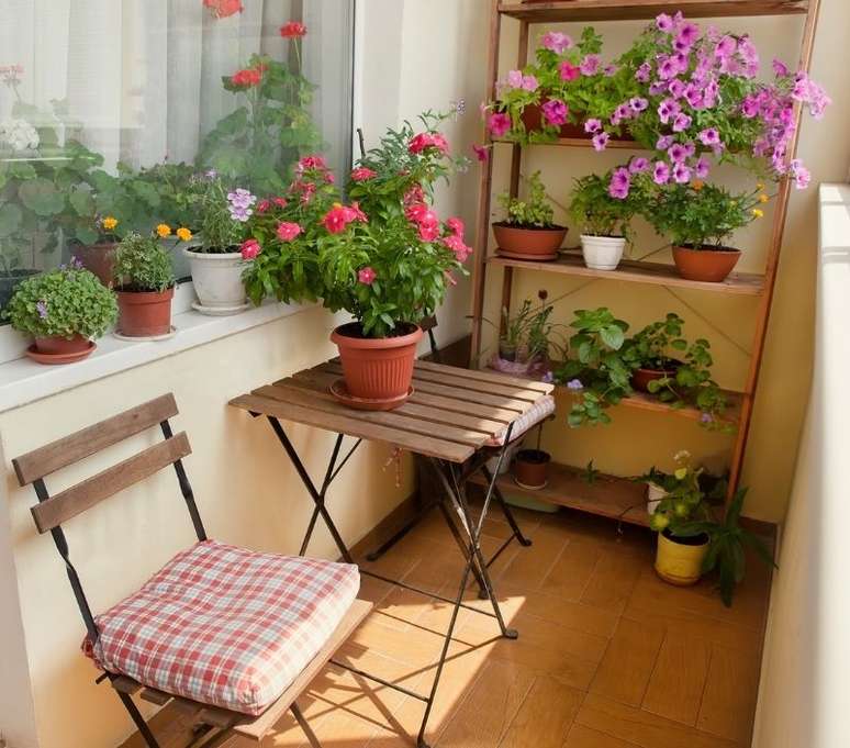 A decora&ccedil;&atilde;o com plantas &eacute; uma das mais utilizadas em varandas - Shutterstock