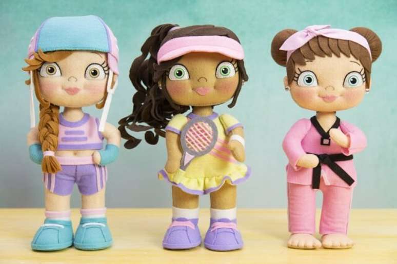 23. Mescle diferentes modalidades de esportes. Fonte: Escola de Feltro