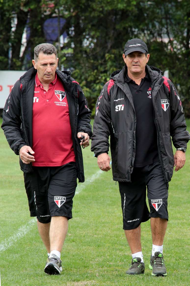 Tata e Muricy nos tempos de São Paulo, em 2013