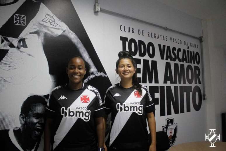 Índia e Ju Pacheco assinaram contrato profissional com o Vasco da Gama (Matheus Lima/Vasco)