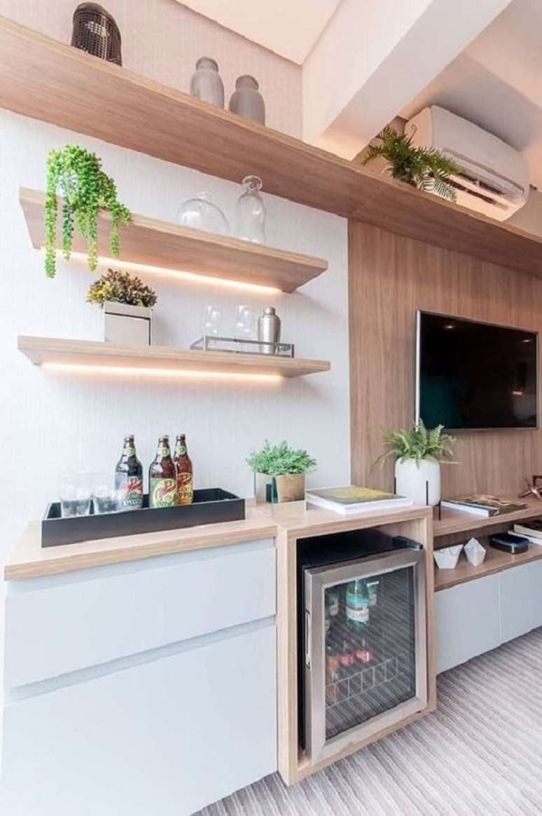 52. Bandeja decorativa para bar em casa &ndash; Foto Compacto Imoveis