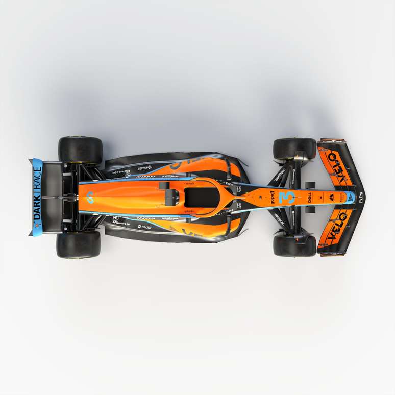 A vista de cima do McLaren MCL36