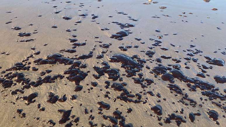 Manchas de óleo voltam a se espalhar por praias do Ceará