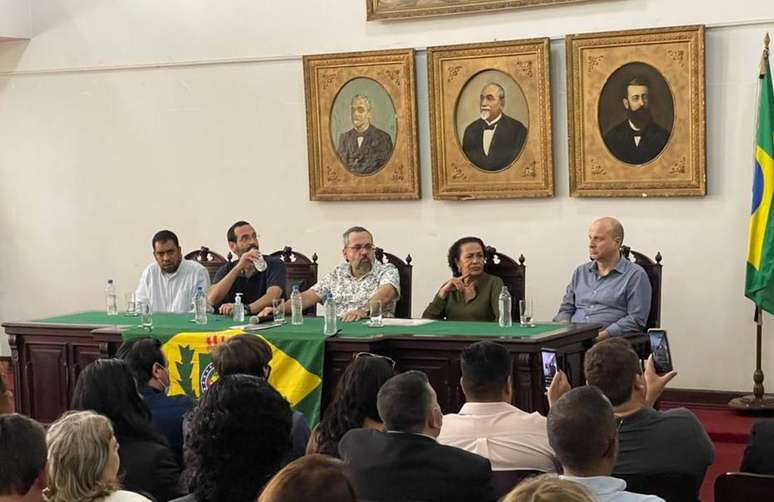Abraham Weintraub assinou sua filiação ao Brasil 35 durante encontro em São Paulo.