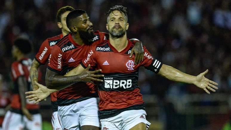 Diego marcou o seu primeiro gol em 2022 (Foto: Marcelo Cortes / Flamengo)