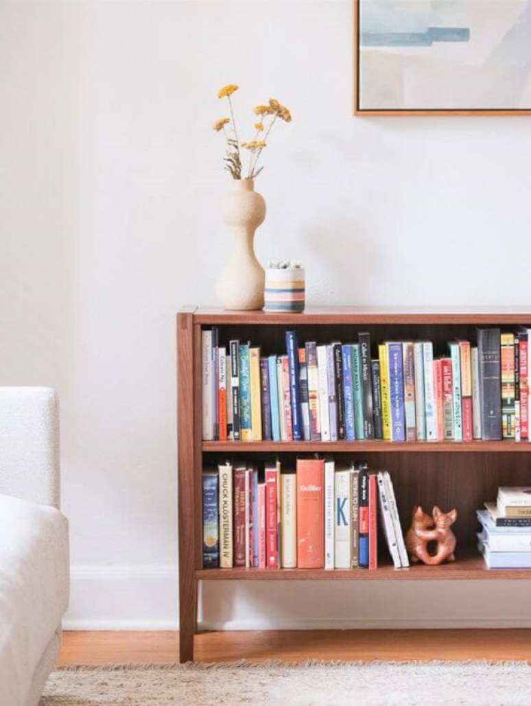 50. Mini estante livreiro para sala de estar moderna &ndash; Foto Hedge House Furniture