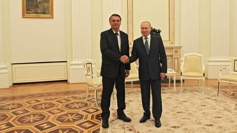 Bolsonaro encontrou-se com Putin no Kremlin nesta quarta-feira