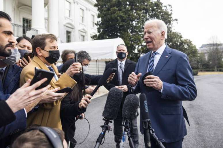 Enquanto Rússia publicava carta, Biden voltava a falar em ataque iminente