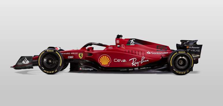O perfil da Ferrari F1-75