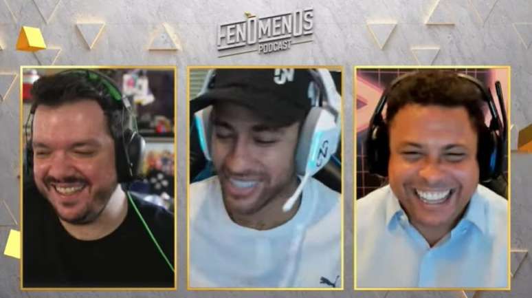 Neymar durante participação no podcast 'Fenômenos' (Reprodução/Youtube)