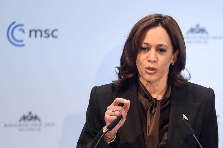 Kamala Harris discursa na Confer&ecirc;ncia de Seguran&ccedil;a de Munique